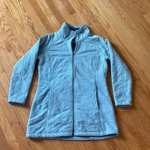 LLBean Quilted Gray Women’s Jacket, medium, full-zip, item ID 293729